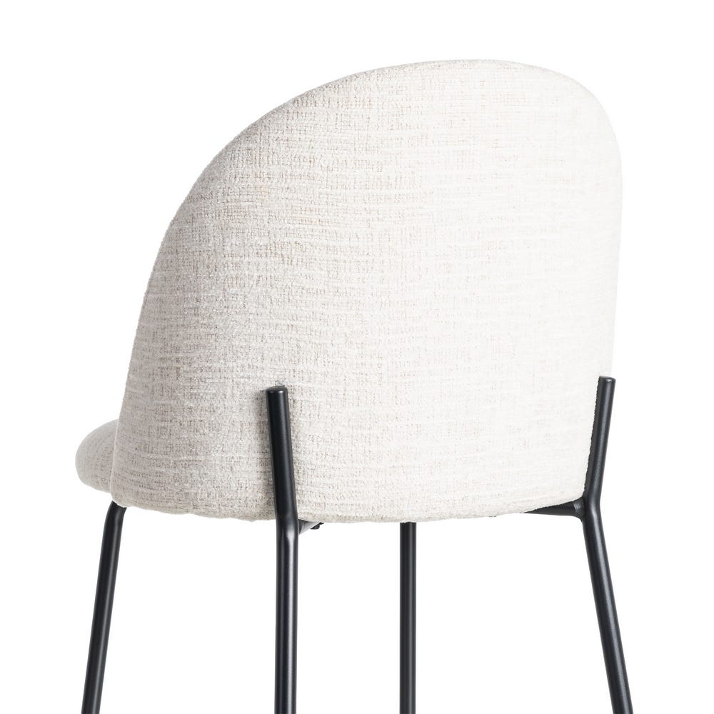 Silla Crema Tejido-Metal Contract 49 X 48 X 80 Cm Silla Crema Tejido-Metal Contract 49 X 48 X 80 Cm