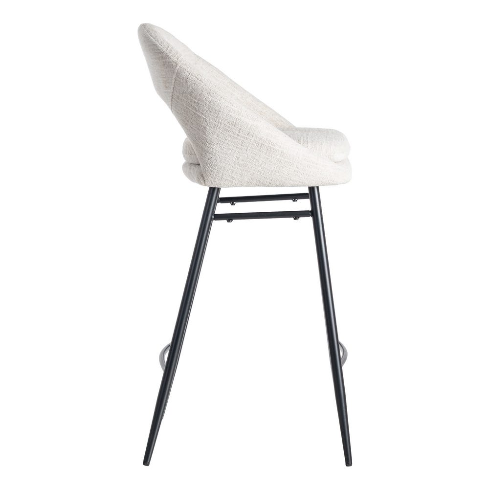 Taburete Crema Tejido-Metal Contract 53 X 48 X 100 Cm Taburete Crema Tejido-Metal Contract 53 X 48 X 100 Cm