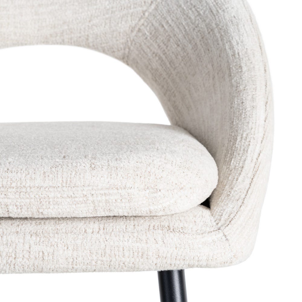 Taburete Crema Tejido-Metal Contract 53 X 48 X 100 Cm Taburete Crema Tejido-Metal Contract 53 X 48 X 100 Cm