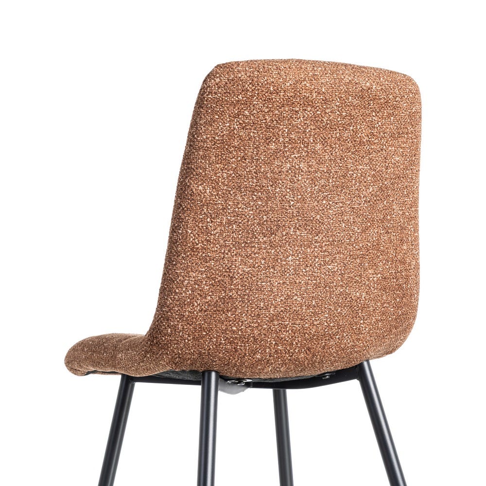 Silla Jaspeado Ocre Tejido-Metal 44 X 52 X 86 Cm Silla Jaspeado Ocre Tejido-Metal 44 X 52 X 86 Cm