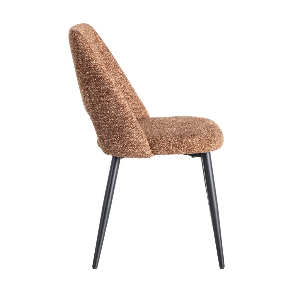 Silla Jaspeado Ocre Tejido-Metal 50 X 57 X 81 Cm Silla Jaspeado Ocre Tejido-Metal 50 X 57 X 81 Cm