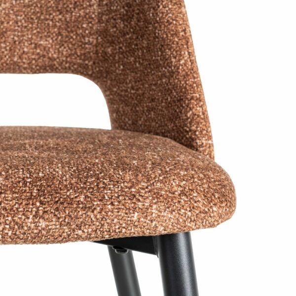 Silla Jaspeado Ocre Tejido-Metal 50 X 57 X 81 Cm