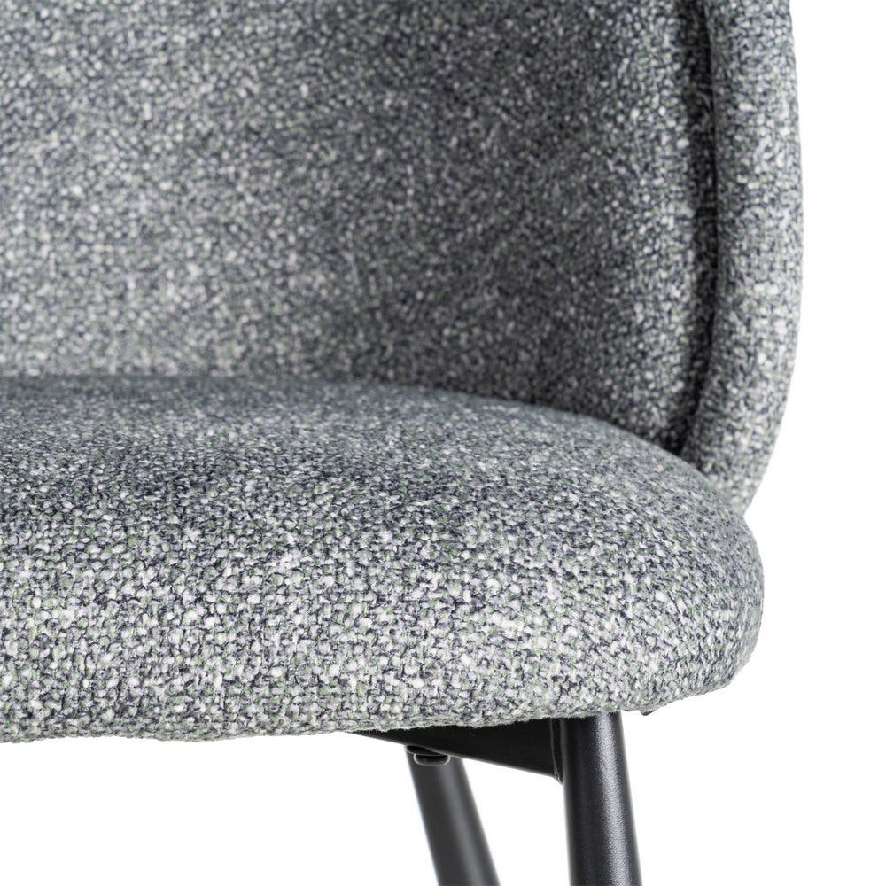 Silla Jaspeado Verde Tejido-Metal 56 X 56 X 78 Cm Silla Jaspeado Verde Tejido-Metal 56 X 56 X 78 Cm