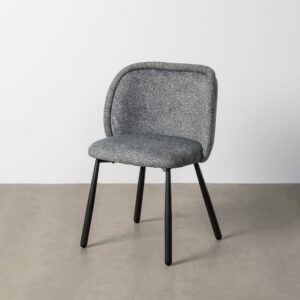 Silla Jaspeado Verde Tejido-Metal 56 X 56 X 78 Cm