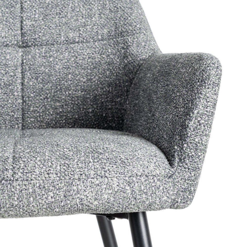 Silla Jaspeado Verde Tejido-Metal 59 X 54 X 81 Cm Silla Jaspeado Verde Tejido-Metal 59 X 54 X 81 Cm