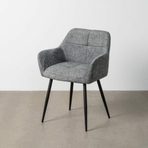 Silla Jaspeado Verde Tejido-Metal 59 X 54 X 81 Cm