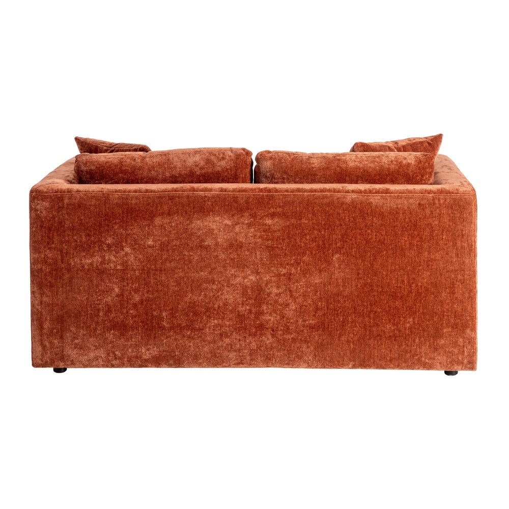 Sofá 2 Plazas Teja Tejido-Madera 165 X 96 X 86 Cm Sofá 2 Plazas Teja Tejido-Madera 165 X 96 X 86 Cm