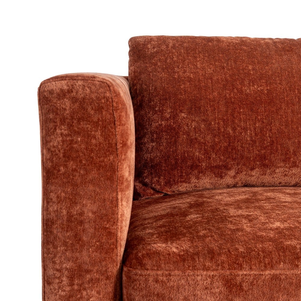 Sofá 2 Plazas Teja Tejido-Madera 165 X 96 X 86 Cm Sofá 2 Plazas Teja Tejido-Madera 165 X 96 X 86 Cm