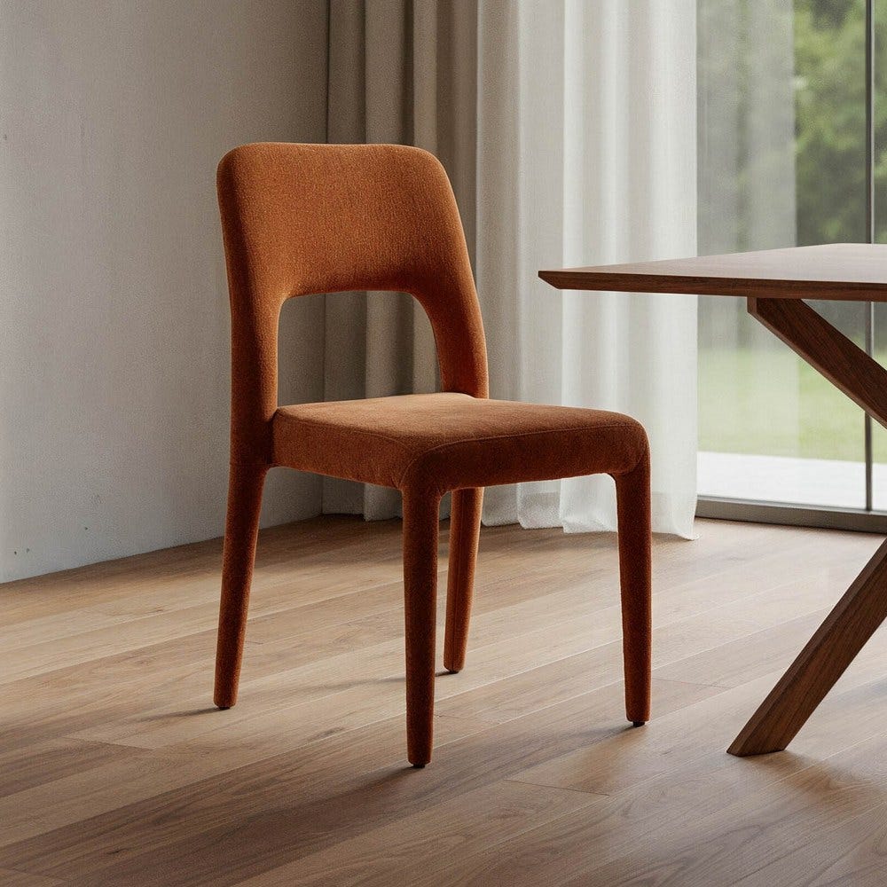 Silla Marrón Tejido Salón 47 X 61 X 84 Cm Silla Marrón Tejido Salón 47 X 61 X 84 Cm