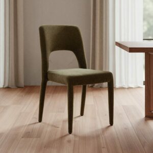 Silla Verde Tejido Salón 47 X 61 X 84 Cm