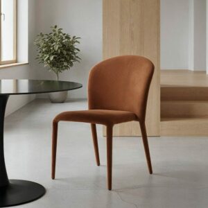 Silla Marrón Tejido Salón 50 X 61 X 82 Cm