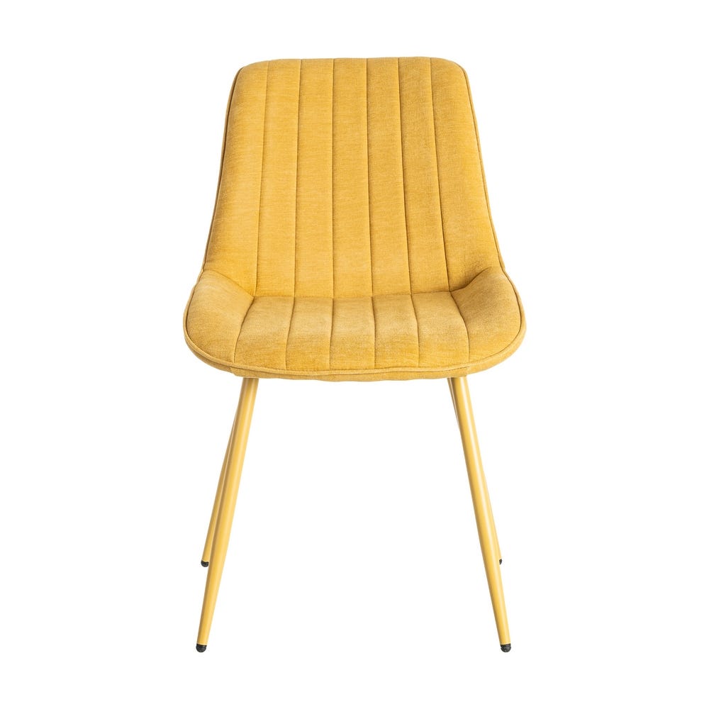 Silla Amarillo Tejido-Metal Contract 50 X 60 X 85 Cm Silla Amarillo Tejido-Metal Contract 50 X 60 X 85 Cm