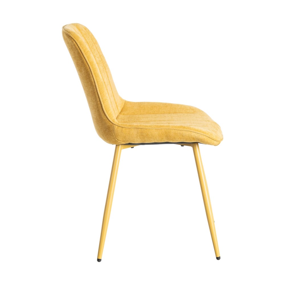 Silla Amarillo Tejido-Metal Contract 50 X 60 X 85 Cm Silla Amarillo Tejido-Metal Contract 50 X 60 X 85 Cm