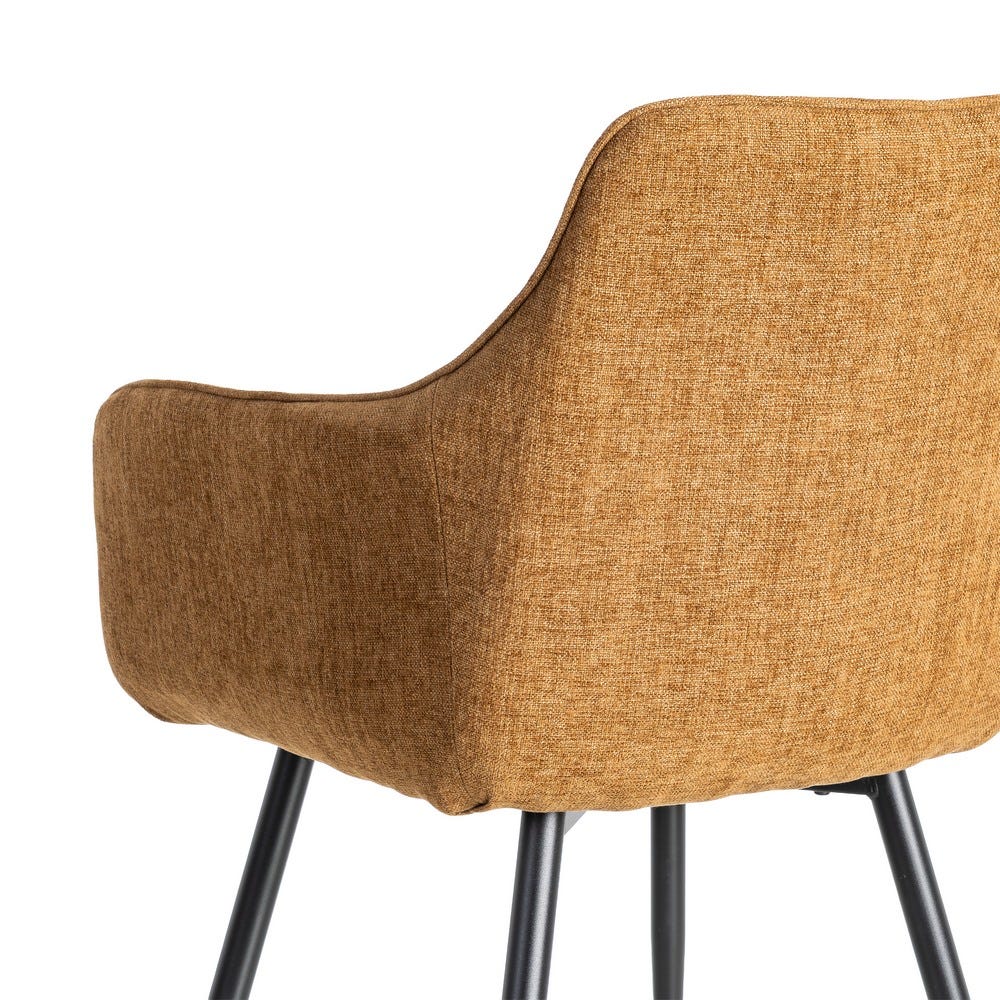 Silla Marrón Tejido-Metal Salón 55 X 58,50 X 84 Cm Silla Marrón Tejido-Metal Salón 55 X 58,50 X 84 Cm