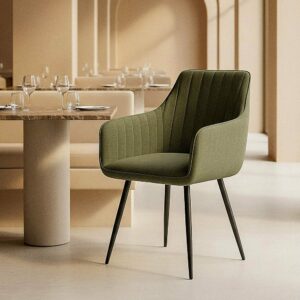 Silla Verde Tejido-Metal Salón 55 X 58,50 X 84 Cm Silla Verde Tejido-Metal Salón 55 X 58,50 X 84 Cm