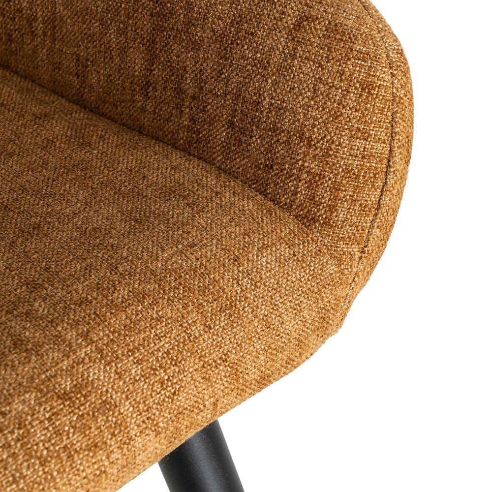 Taburete Marrón Tejido-Metal Salón 47 X 47 X 93 Cm Taburete Marrón Tejido-Metal Salón 47 X 47 X 93 Cm