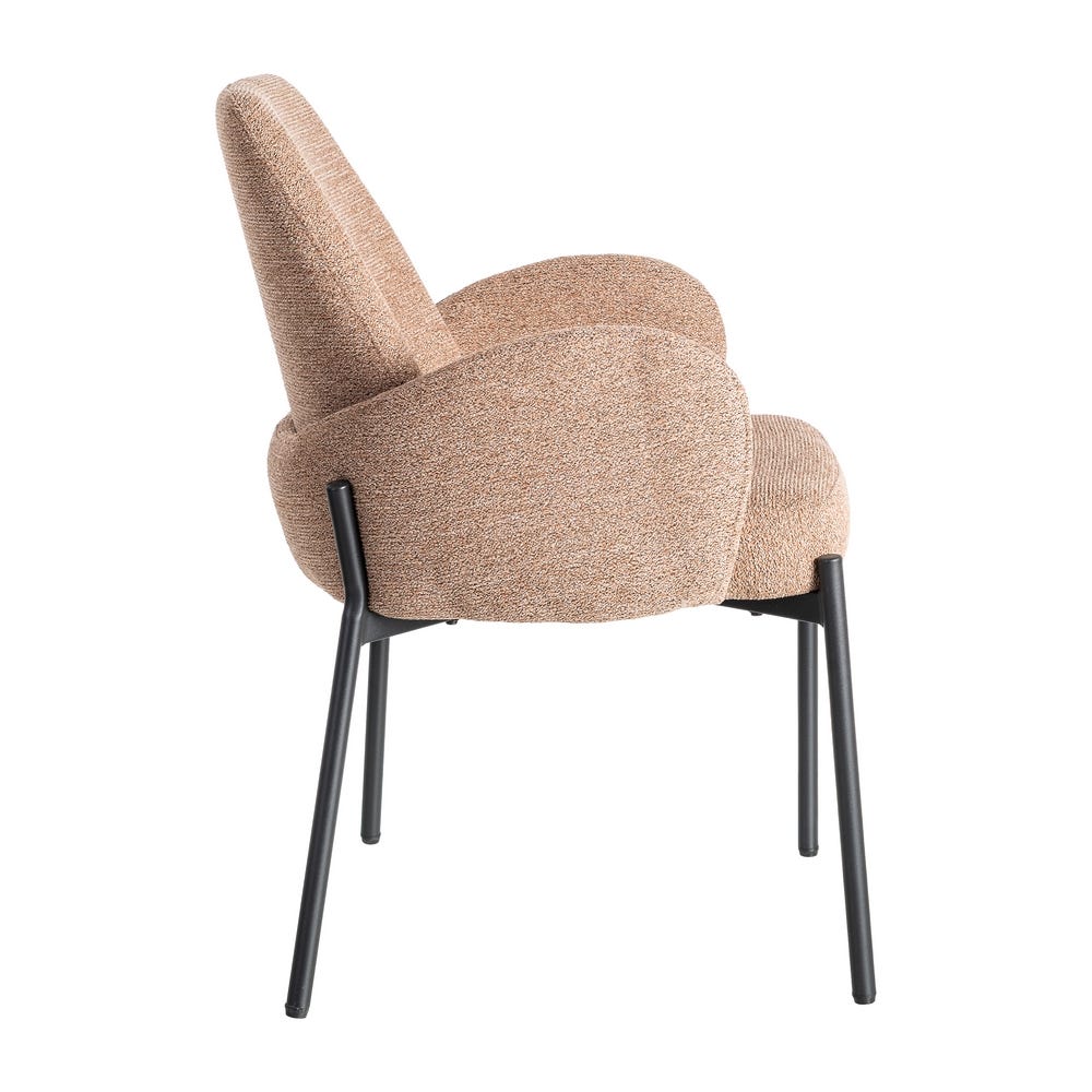 Silla Jaspeado Rosa Tejido-Metal Salón 56 X 57 X 84 Cm Silla Jaspeado Rosa Tejido-Metal Salón 56 X 57 X 84 Cm