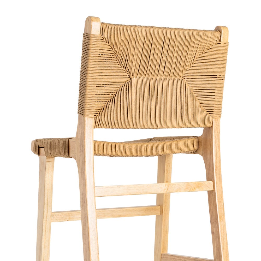 Taburete Natural Madera 45 X 46 X 106 Cm Taburete Natural Madera 45 X 46 X 106 Cm