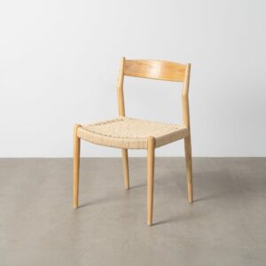 Silla Natural-Beige Madera 53 X 55 X 82 Cm