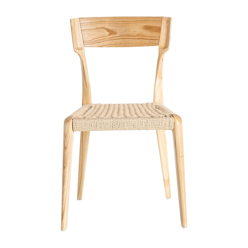 Silla Natural-Beige Madera 46 X 50 X 81 Cm Silla Natural-Beige Madera 46 X 50 X 81 Cm