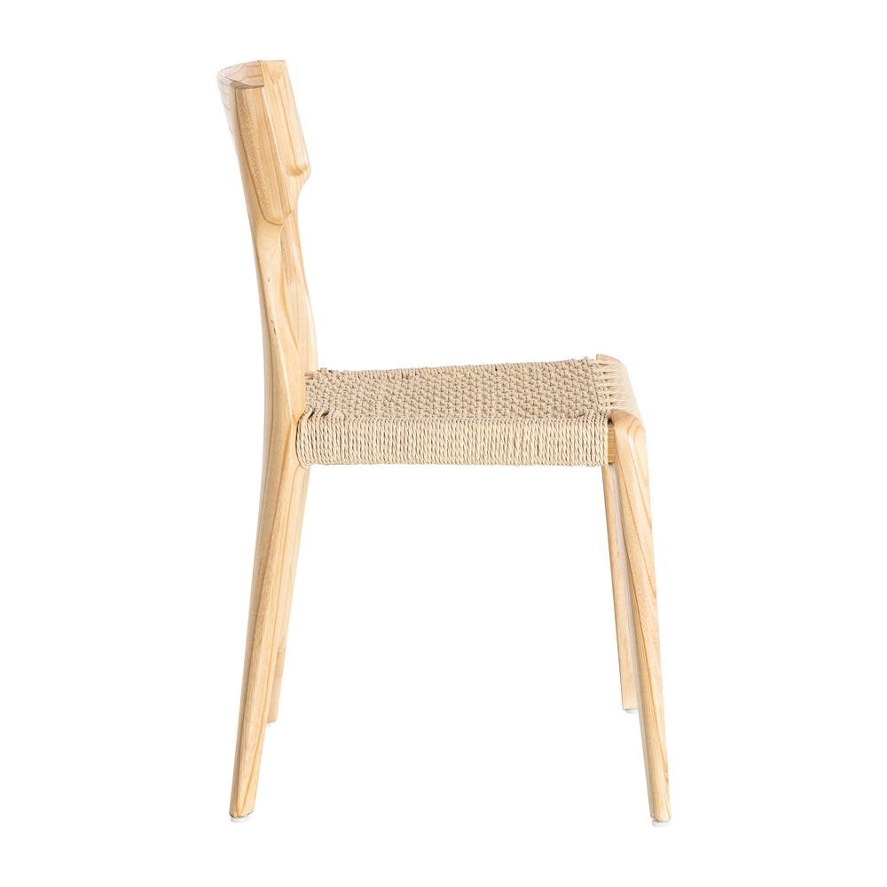 Silla Natural-Beige Madera 46 X 50 X 81 Cm Silla Natural-Beige Madera 46 X 50 X 81 Cm