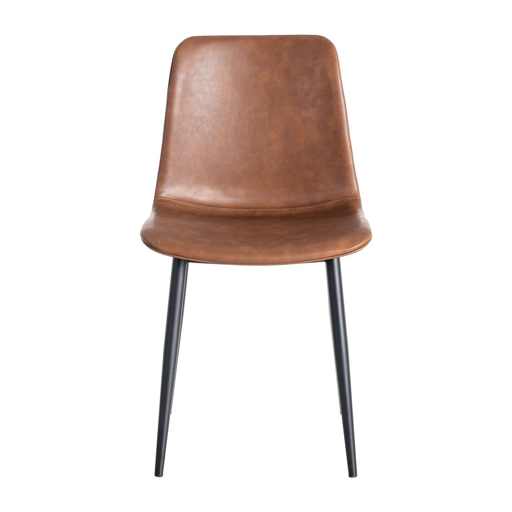 Silla Marrón Metal / Simil Piel Silla Marrón Metal / Simil Piel