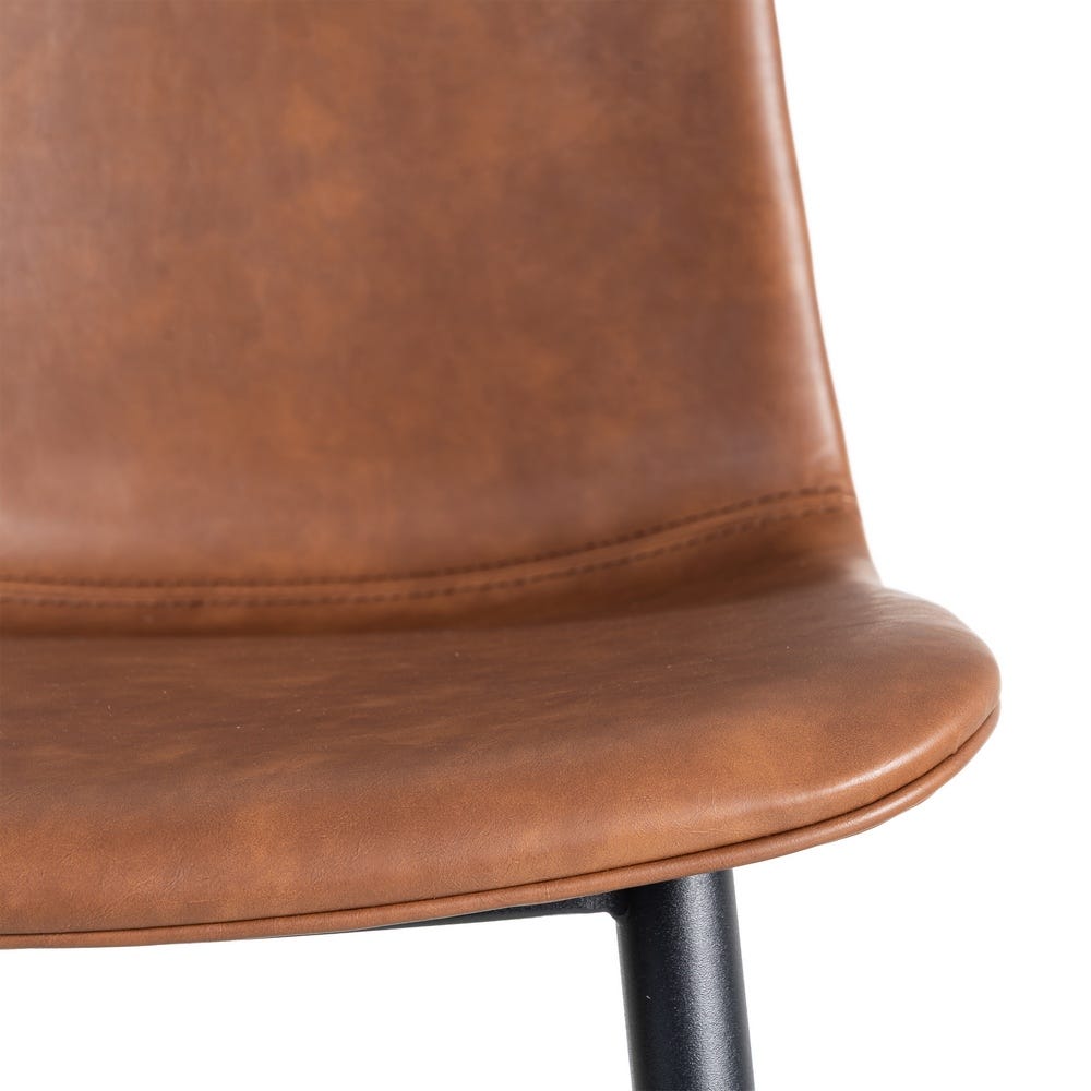Silla Marrón Metal / Simil Piel Silla Marrón Metal / Simil Piel