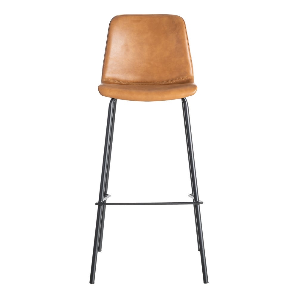 Taburete Camel Metal / Simil Piel 47 X 47 X 103 Cm Taburete Camel Metal / Simil Piel 47 X 47 X 103 Cm