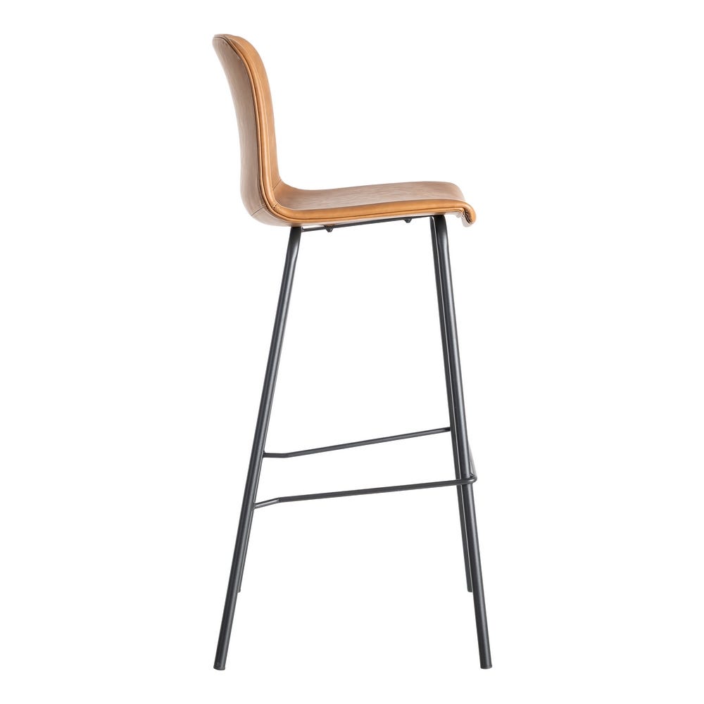 Taburete Camel Metal / Simil Piel 47 X 47 X 103 Cm Taburete Camel Metal / Simil Piel 47 X 47 X 103 Cm