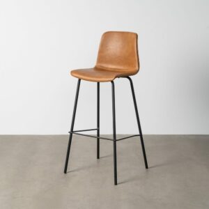 Taburete Camel Metal / Simil Piel 47 X 47 X 103 Cm Taburete Camel Metal / Simil Piel 47 X 47 X 103 Cm