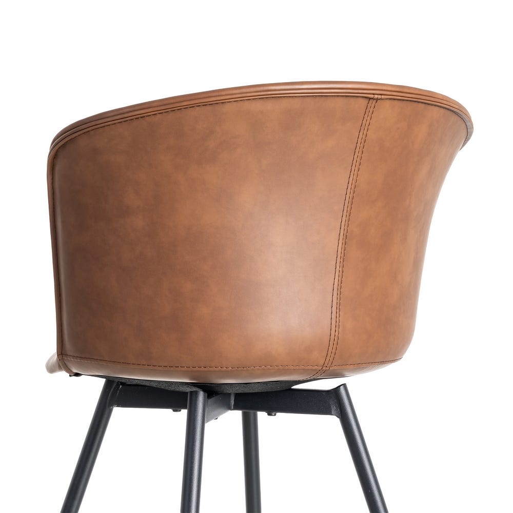 Silla Marrón Metal / Simil Piel 53 X 51,50 X 76 Cm Silla Marrón Metal / Simil Piel 53 X 51,50 X 76 Cm