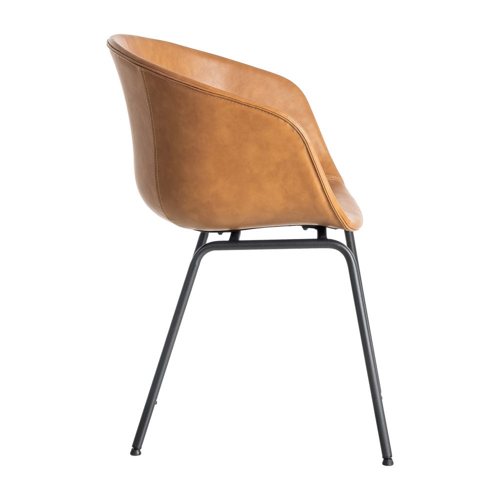 Silla Camel Metal / Simil Piel 59 X 50,50 X 81,50 Cm Silla Camel Metal / Simil Piel 59 X 50,50 X 81,50 Cm