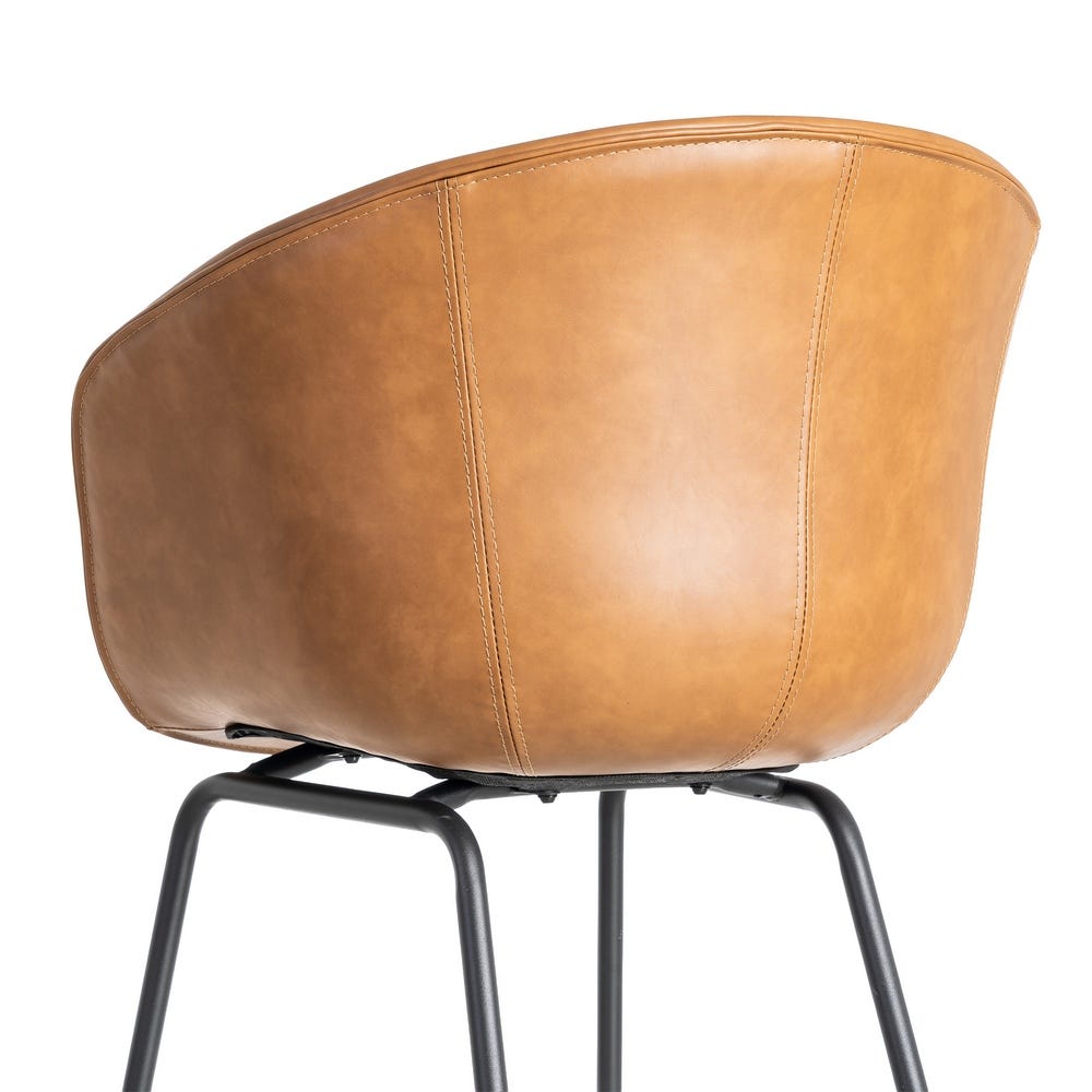 Silla Camel Metal / Simil Piel 59 X 50,50 X 81,50 Cm Silla Camel Metal / Simil Piel 59 X 50,50 X 81,50 Cm