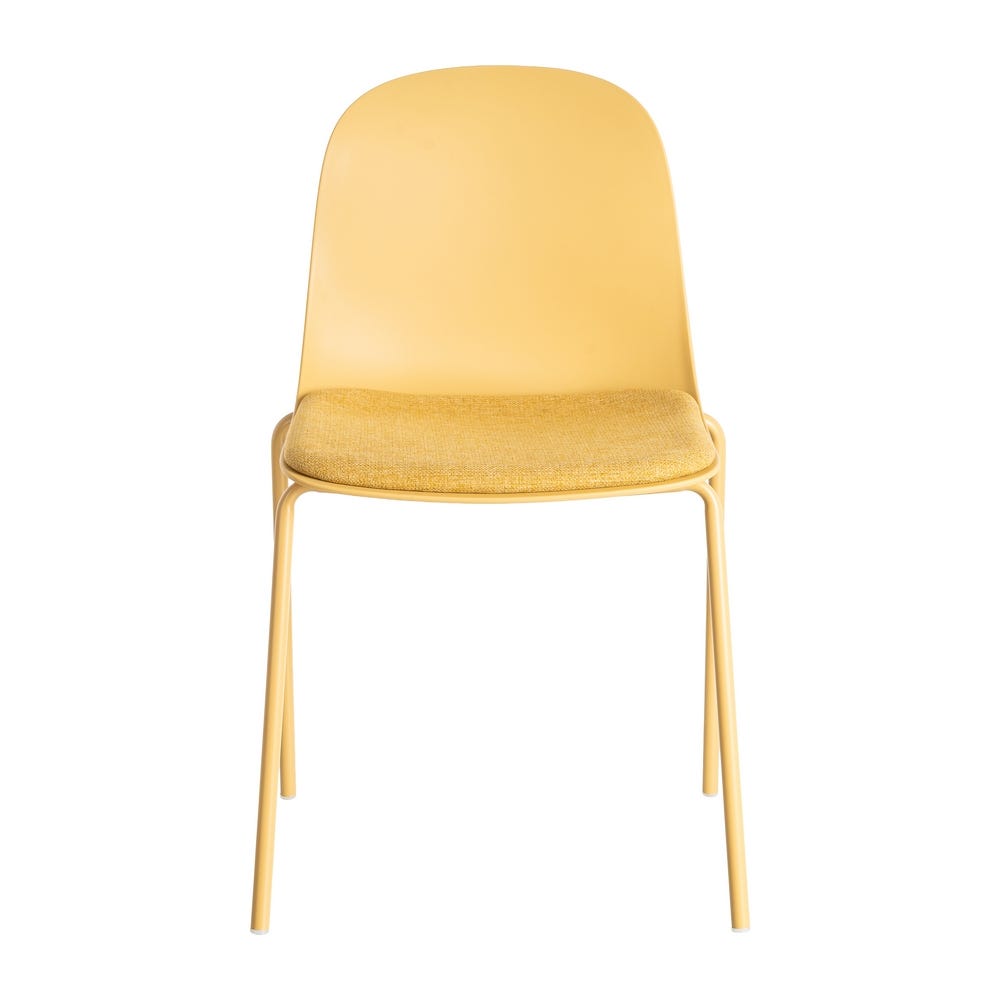 Silla Amarillo Pp-Metal Interior 46 X 51 X 85 Cm Silla Amarillo Pp-Metal Interior 46 X 51 X 85 Cm