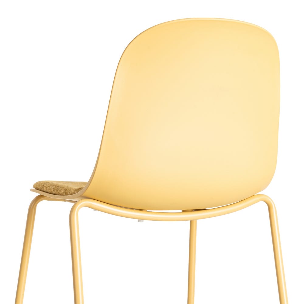 Silla Amarillo Pp-Metal Interior 46 X 51 X 85 Cm Silla Amarillo Pp-Metal Interior 46 X 51 X 85 Cm