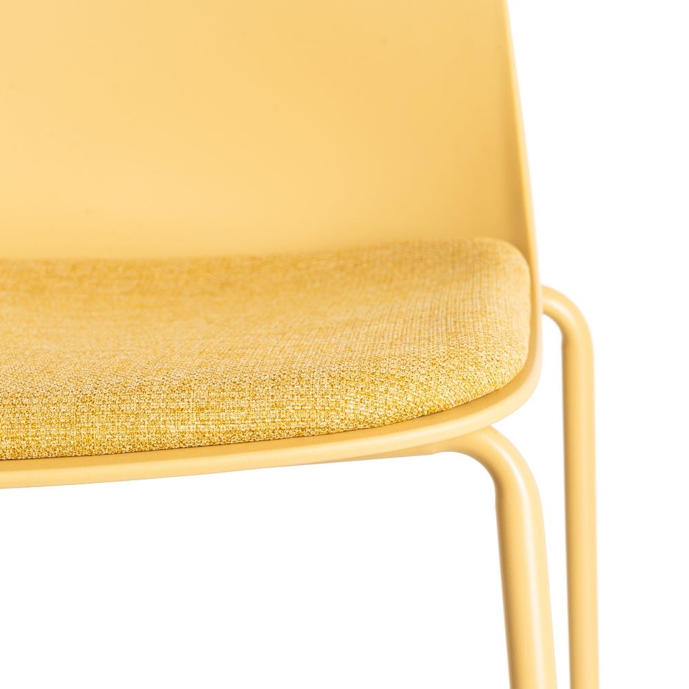 Silla Amarillo Pp-Metal Interior 46 X 51 X 85 Cm Silla Amarillo Pp-Metal Interior 46 X 51 X 85 Cm
