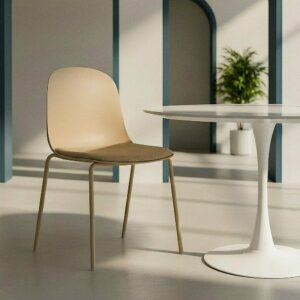 Silla Caqui Pp-Metal Interior 46 X 51 X 85 Cm Silla Caqui Pp-Metal Interior 46 X 51 X 85 Cm