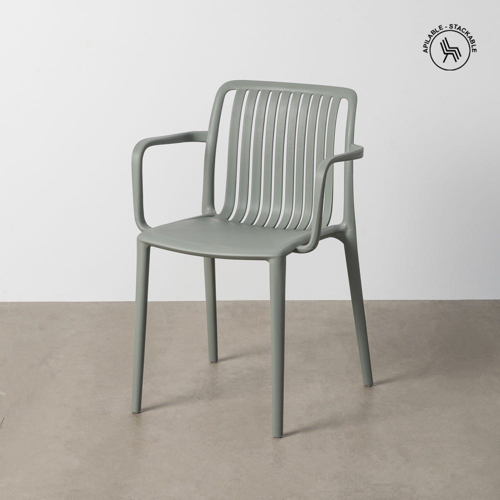 Silla Verde Polipropileno Exterior 53 X 50 X 77,50 Cm Silla Verde Polipropileno Exterior 53 X 50 X 77,50 Cm