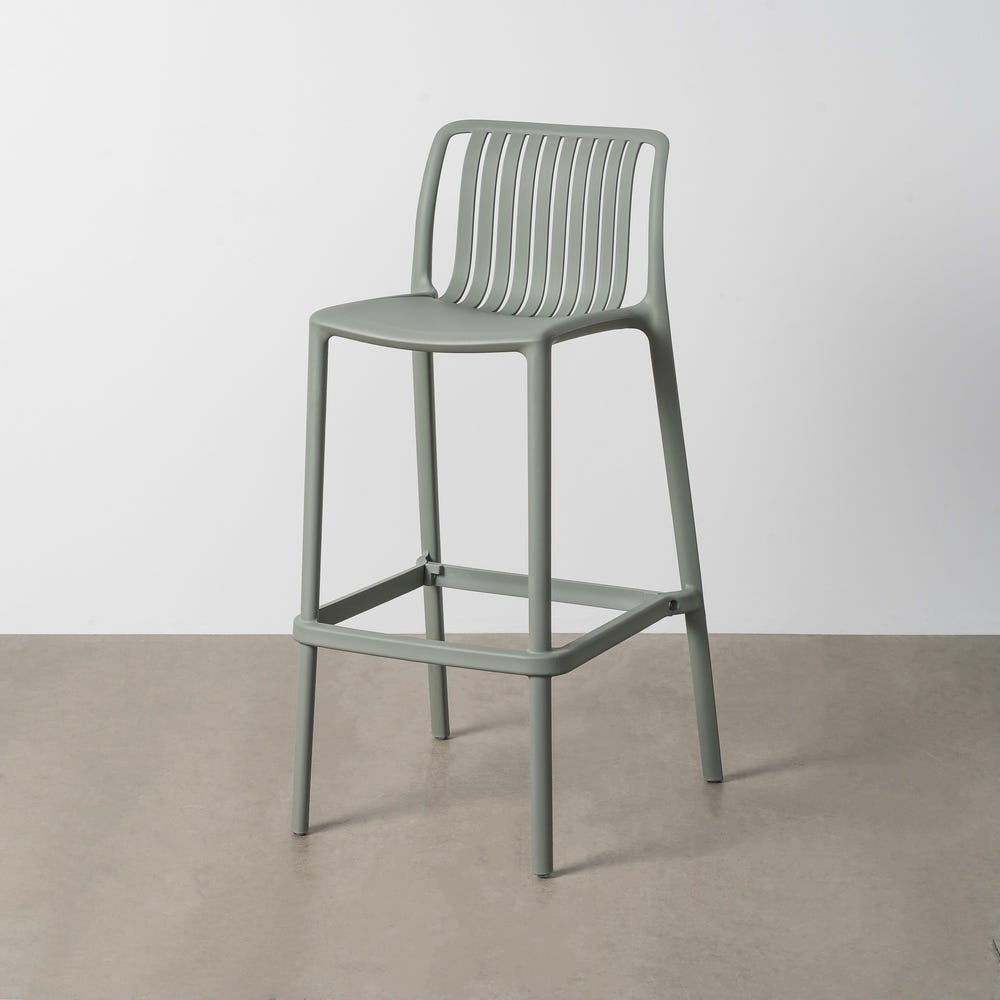 Taburete Verde Polipropileno Exterior 52 X 55 X 100 Cm Taburete Verde Polipropileno Exterior 52 X 55 X 100 Cm