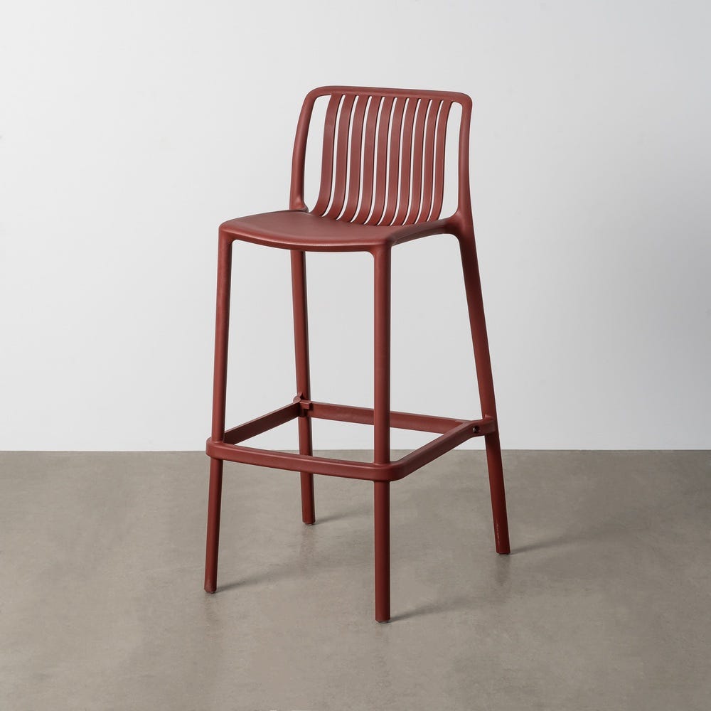 Taburete Granate Polipropileno Exterior 52 X 55 X 100 Cm Taburete Granate Polipropileno Exterior 52 X 55 X 100 Cm