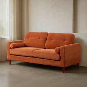 Sofá Terracota Tejido Salón 195 X 87,50 X 89 Cm