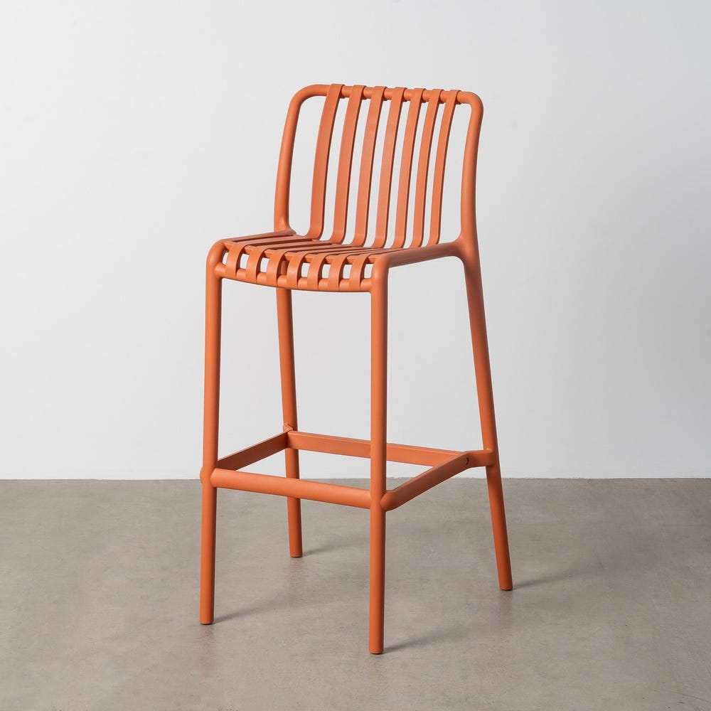 Taburete Terracota Polipropileno 51 X 50 X 102 Cm Taburete Terracota Polipropileno 51 X 50 X 102 Cm