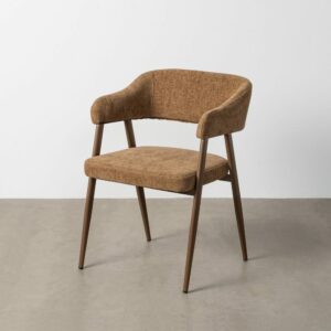 Silla Marrón Tejido-Metal Contract 56 X 60 X 81 Cm