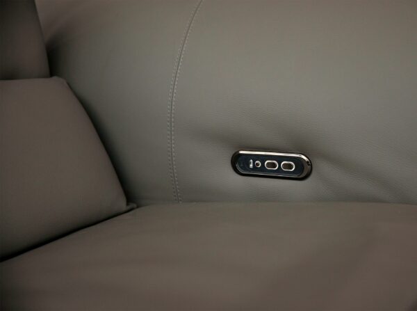 Sofá rinconera relax modular piel gris oscuro