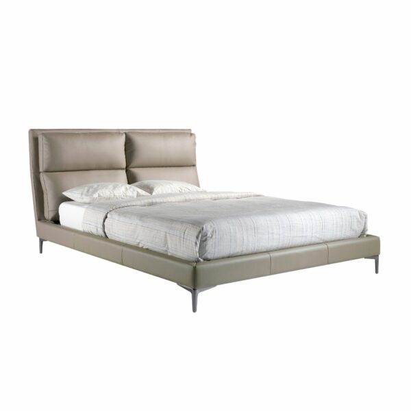 Cama polipiel color visón