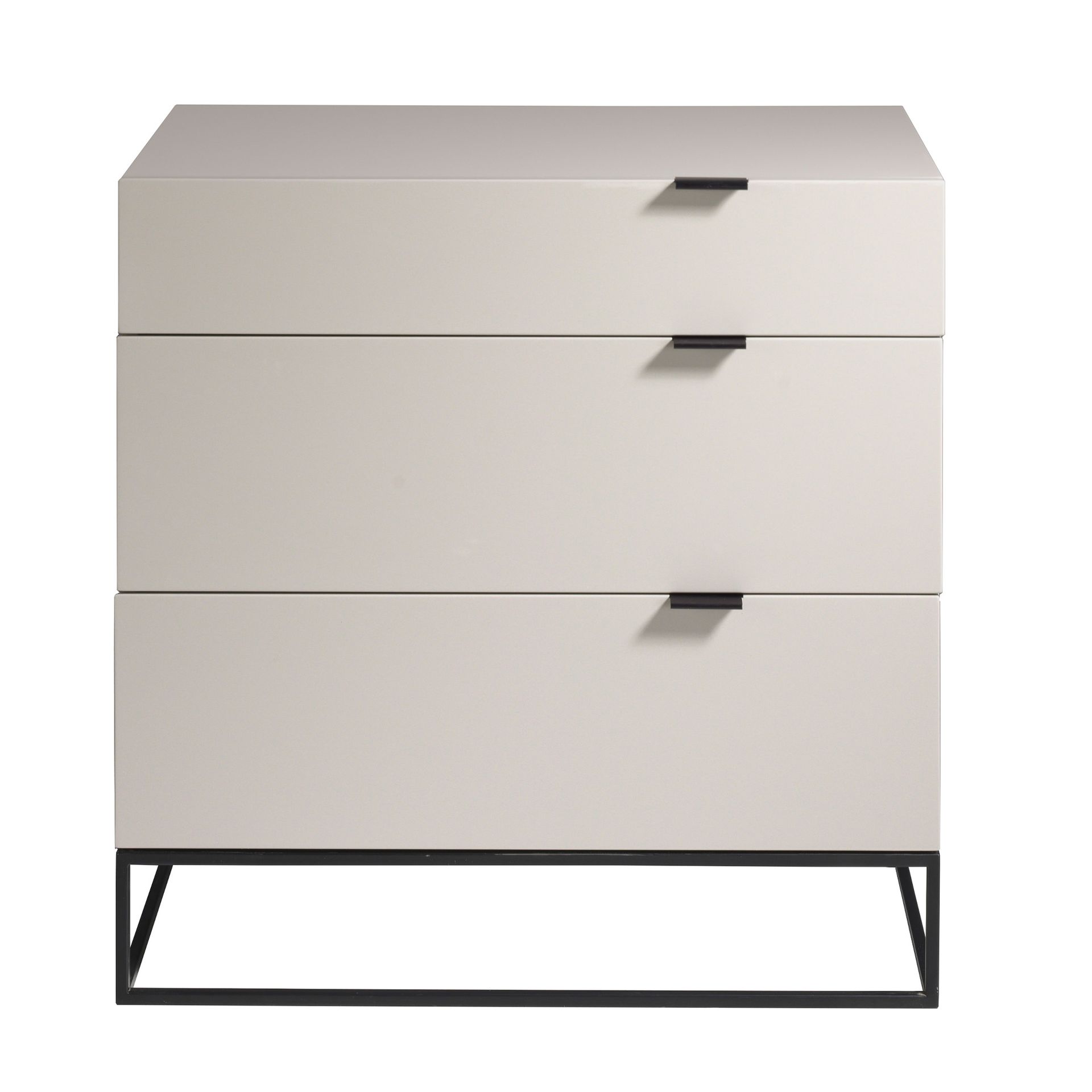 Cómoda madera gris y acero negro Cómoda madera gris y acero negro