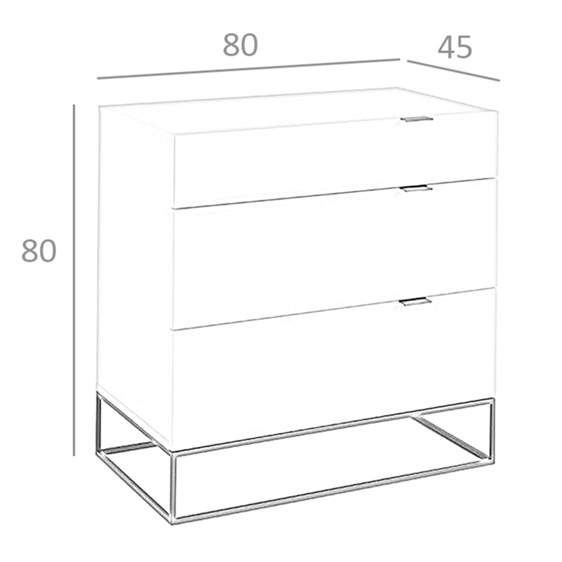 Cómoda madera gris y acero negro Cómoda madera gris y acero negro