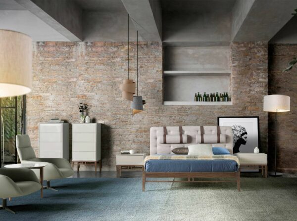 Chifonier madera beige y nogal