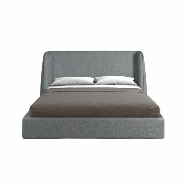 Cama tela color gris oscuro