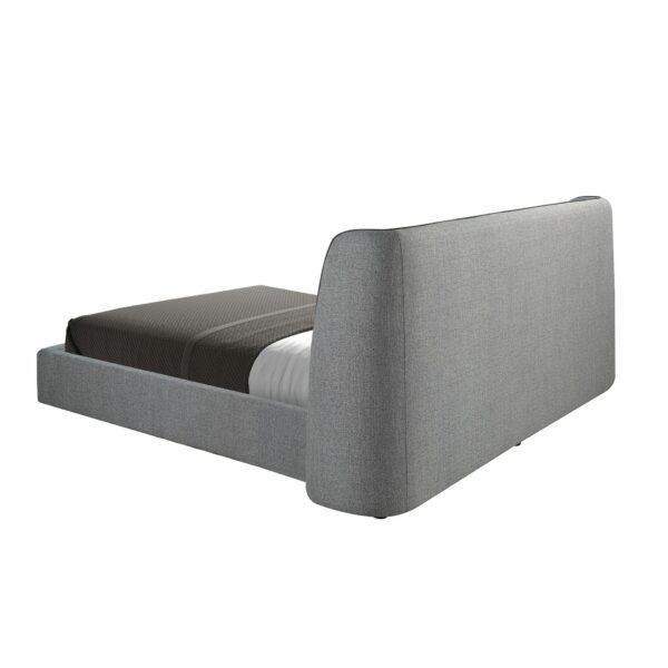 Cama tela color gris oscuro